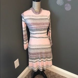 Stripes long sleeve sweater dress🌸✨